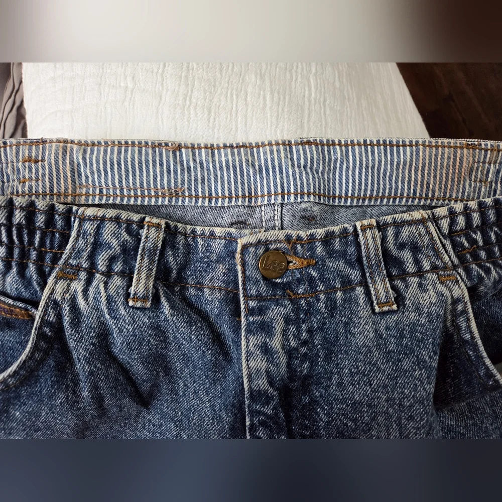 Vintage Lee Womens High Rise Mom Jeans Stonewashed Wonderfulness